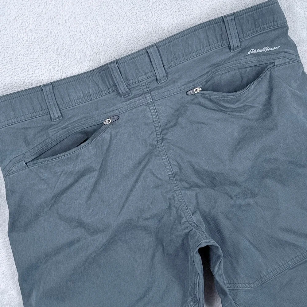 Eddie Bauer First Ascent Guide Day Off Pants Men 38x30 Slate Blue Hiking Stretch